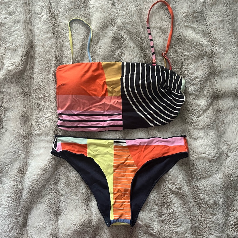 Rip Curl bandeau bikini top and bottom